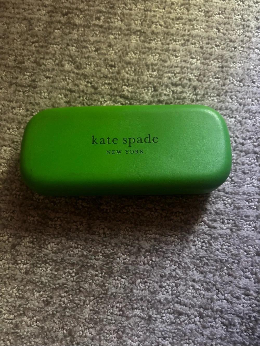 kate spade Eyeglasses + New York Green Hard Shell Travel Case